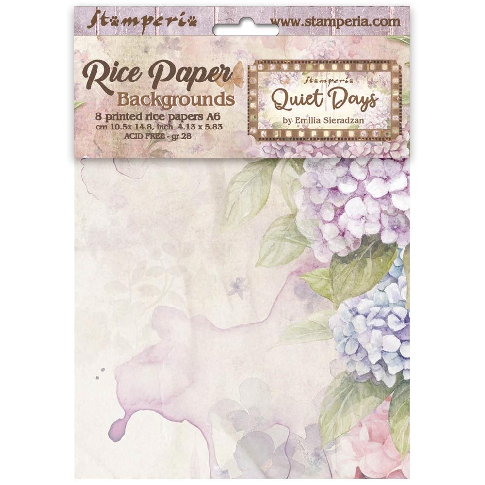 Quiet Days a6 Rice paper backgrounds