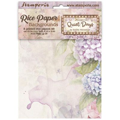 Quiet Days a6 Rice paper backgrounds