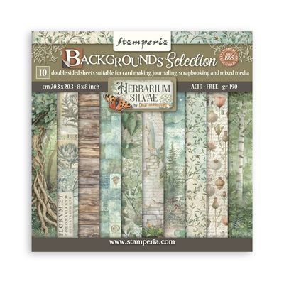 Herbarium Silvae 8x8 Backgrounds Pad