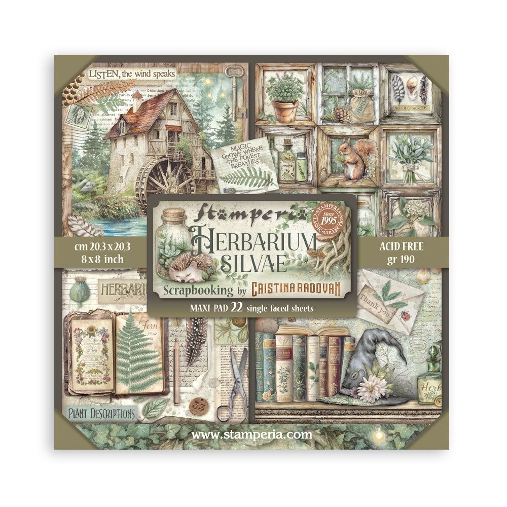 Herbarium 8x8 Single sided pad #preorder