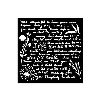 Stamperia Writings Mini Stencil KSTDS20
