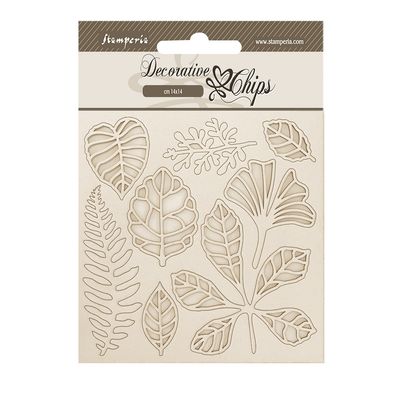 Stamperia Herbarium Silvae leaves chipboard