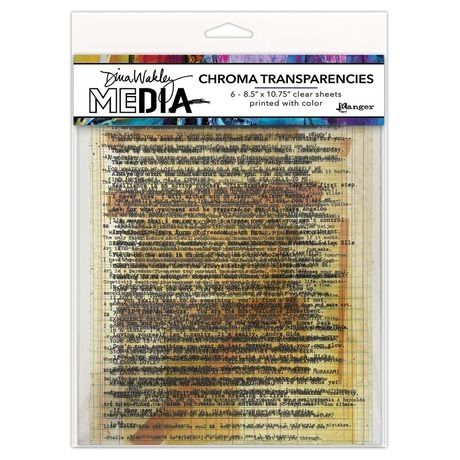 Dina Wakley Chroma Transparencies Typed Quotes #preorder