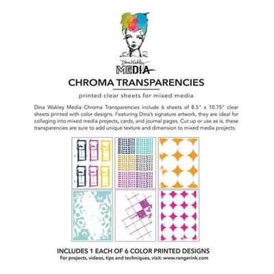 Dina Wakley Chroma Transparencies Grunge Specimens #preorder