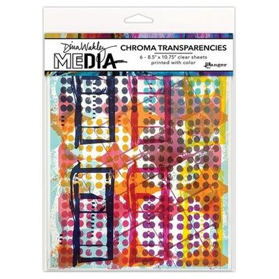 Dina Wakley Chroma Transparencies Grunge Specimens 