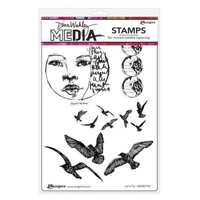 Dina Wakley Let it Fly Stamp #preorder