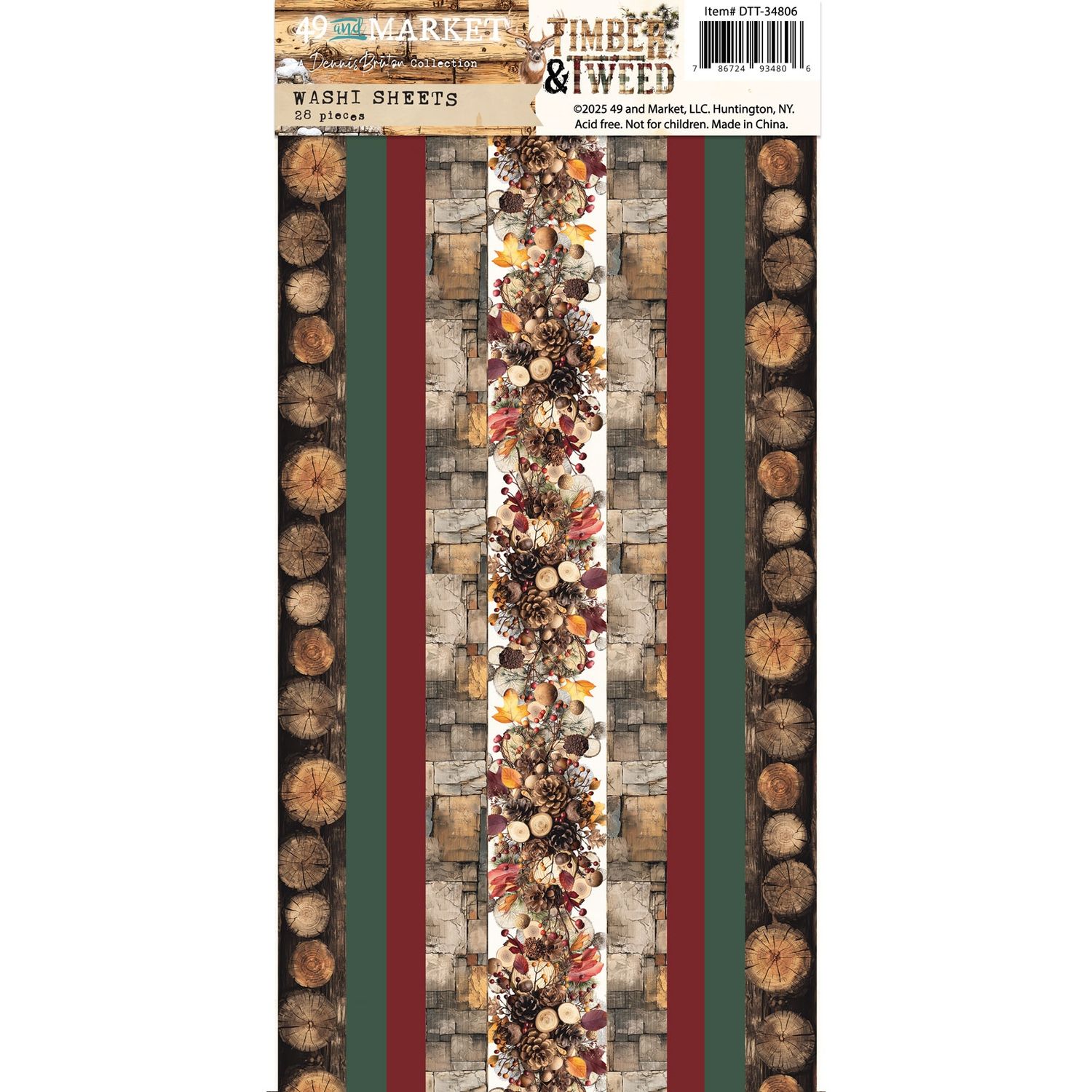 Timber and Tweed Washi Sheets