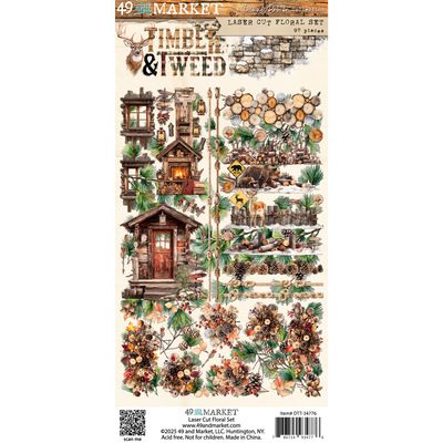 Timber and Tweed Laser Cut Florals