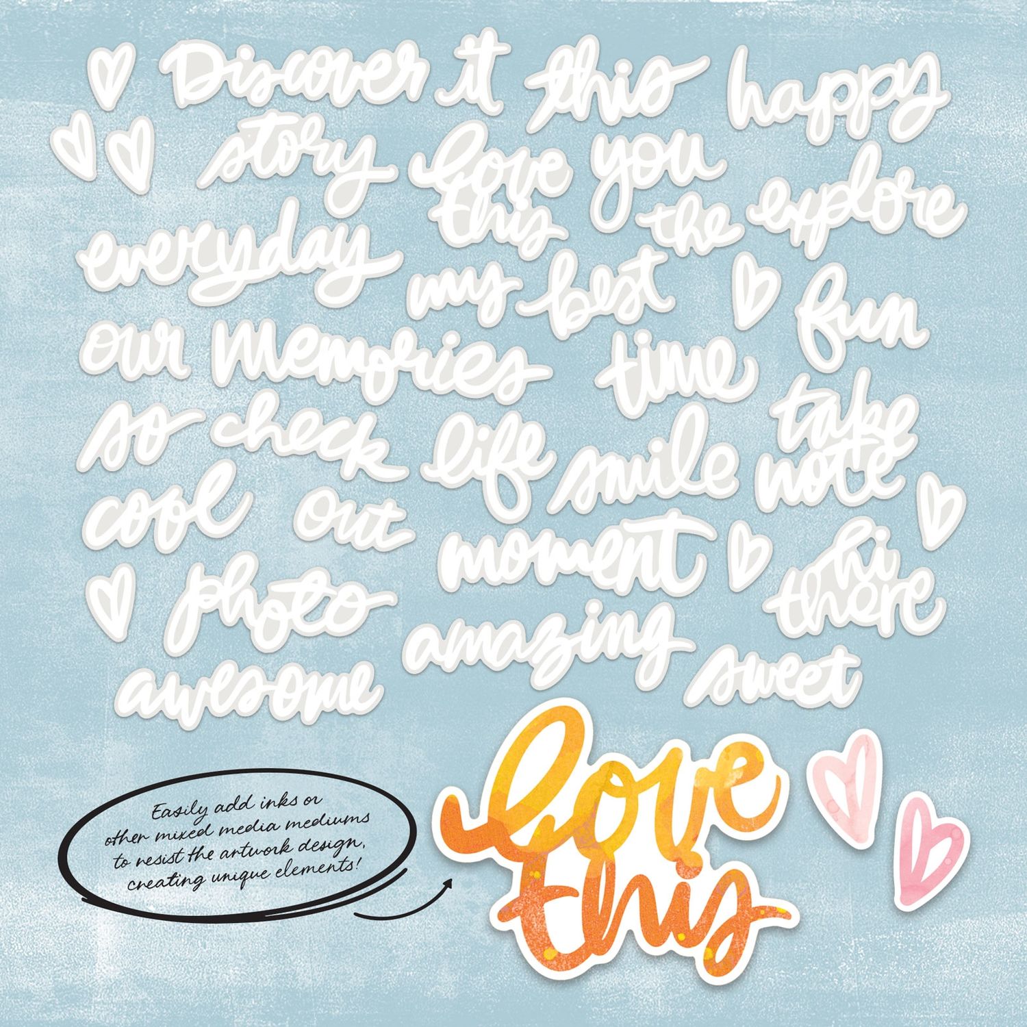 Vicki Boutin Irresistible Chipboard Words