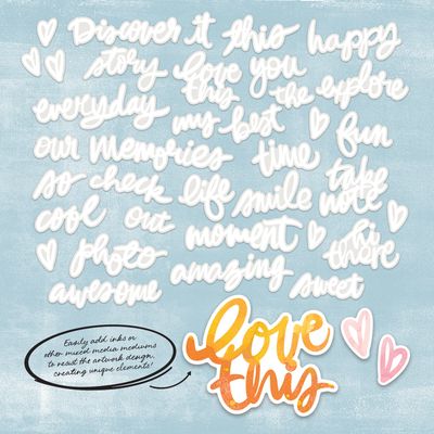 Vicki Boutin Irresistible Chipboard Words