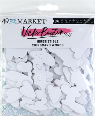 Vicki Boutin Irresistible Chipboard Words