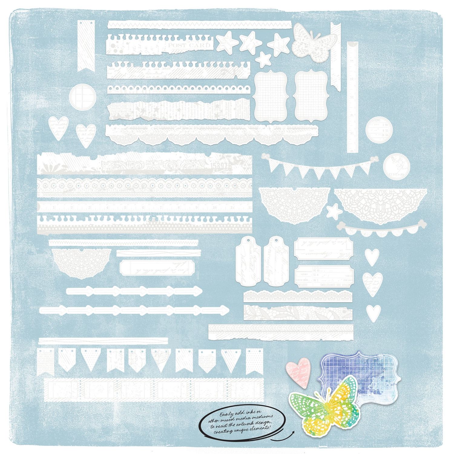 Vicki Boutin Irresistible Chipboard Edges