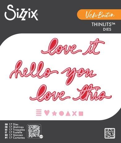 Sizzix Thinlits Die Set By Vicki Boutin 17/Pk Vicki Script