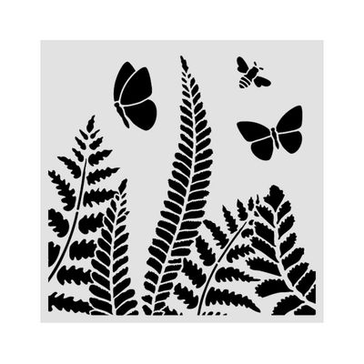 Daisy Art Fern Stencil 18x18cm