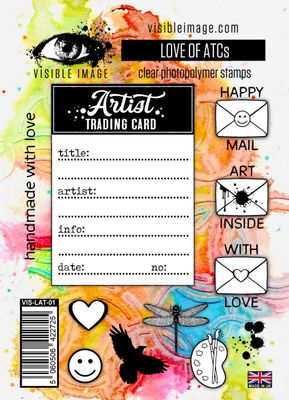 Love of ATCs  Visible Image Stamp Set #preorder 