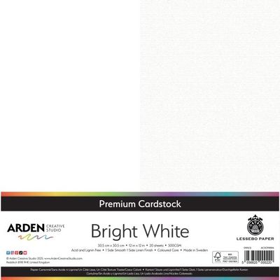 Arden Cardstock Pack Bright White 20 Sheets