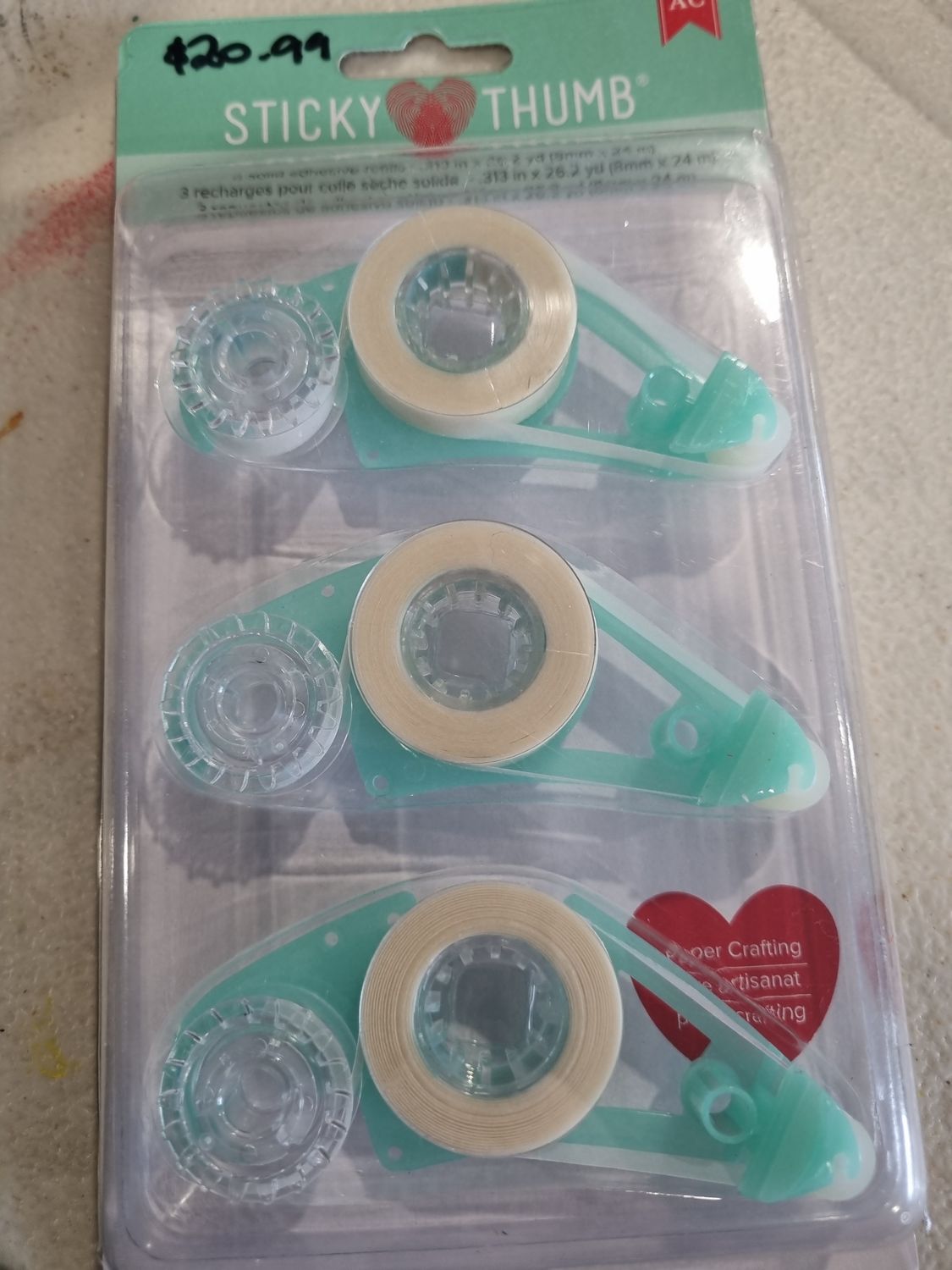 Sticky Thumb Adhesive Runner Refills