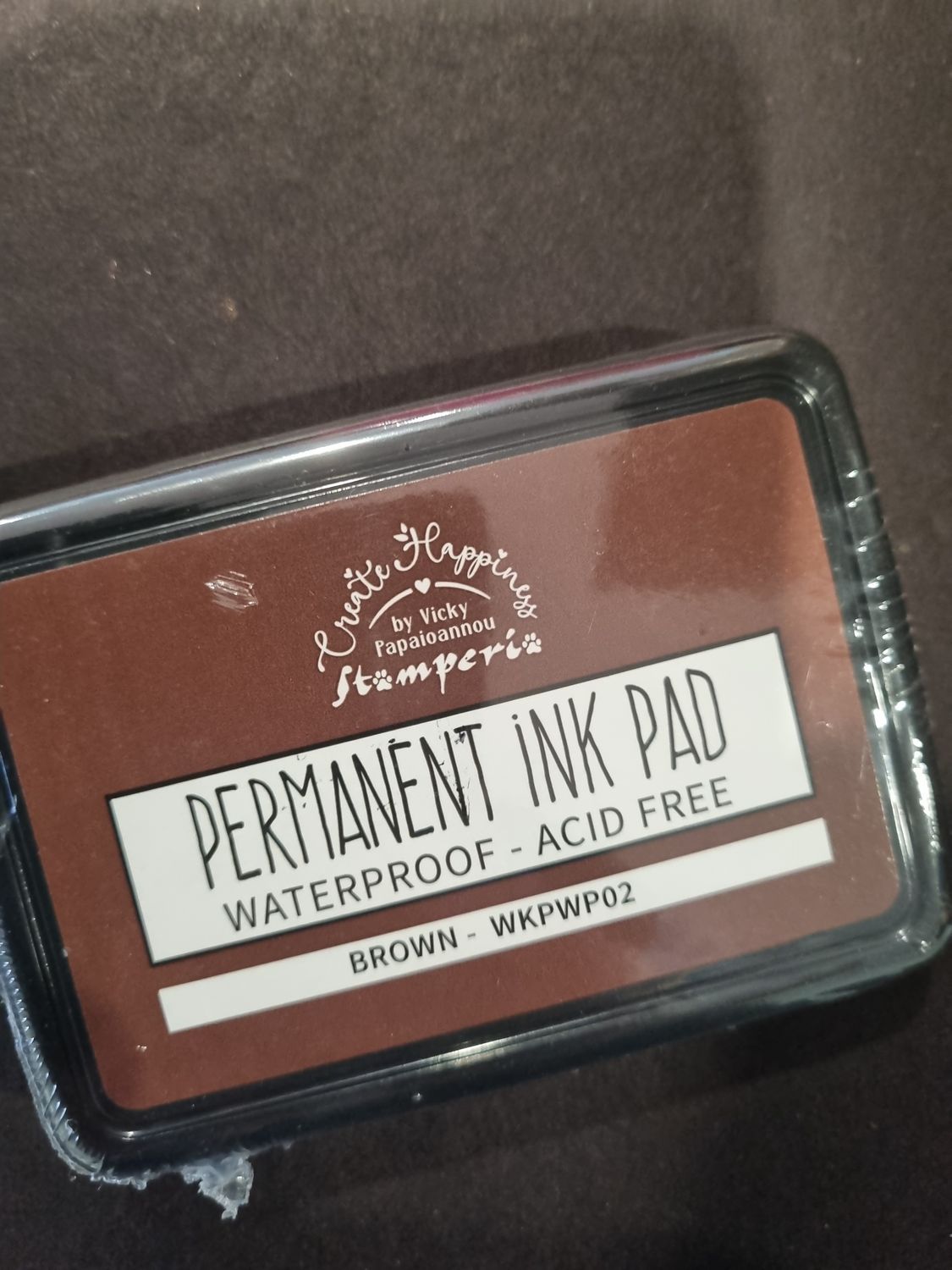 Permanent Ink Pad Brown