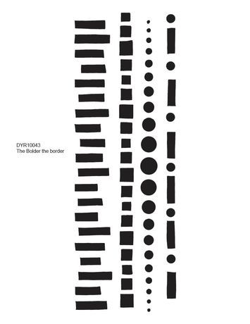 Dylusions Stamp The Bolder The Border #preorder