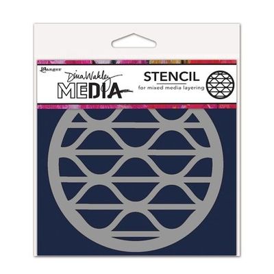 Dina Wakely Round Groovy Stencil
