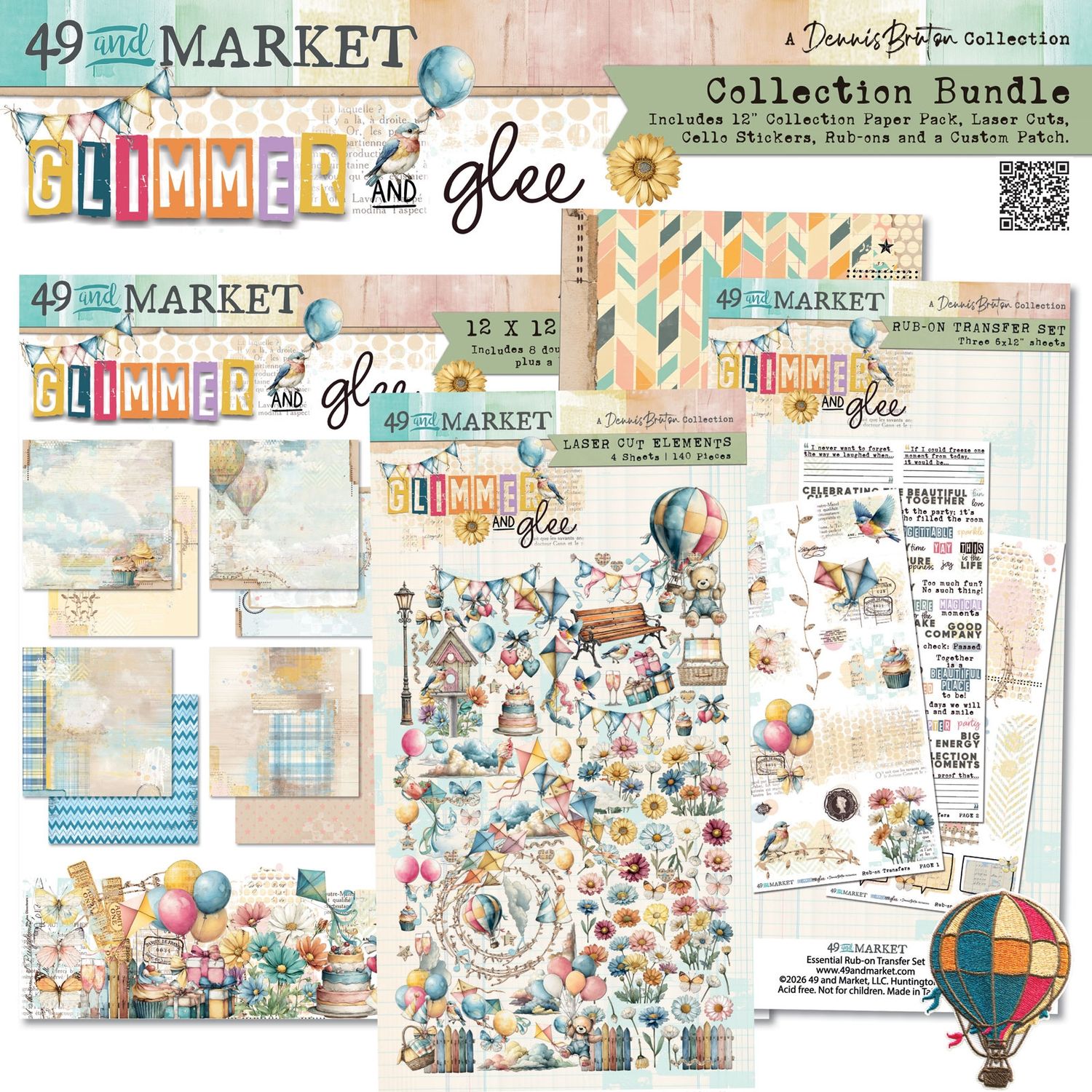 Glimmer and Glee collection kit with patch