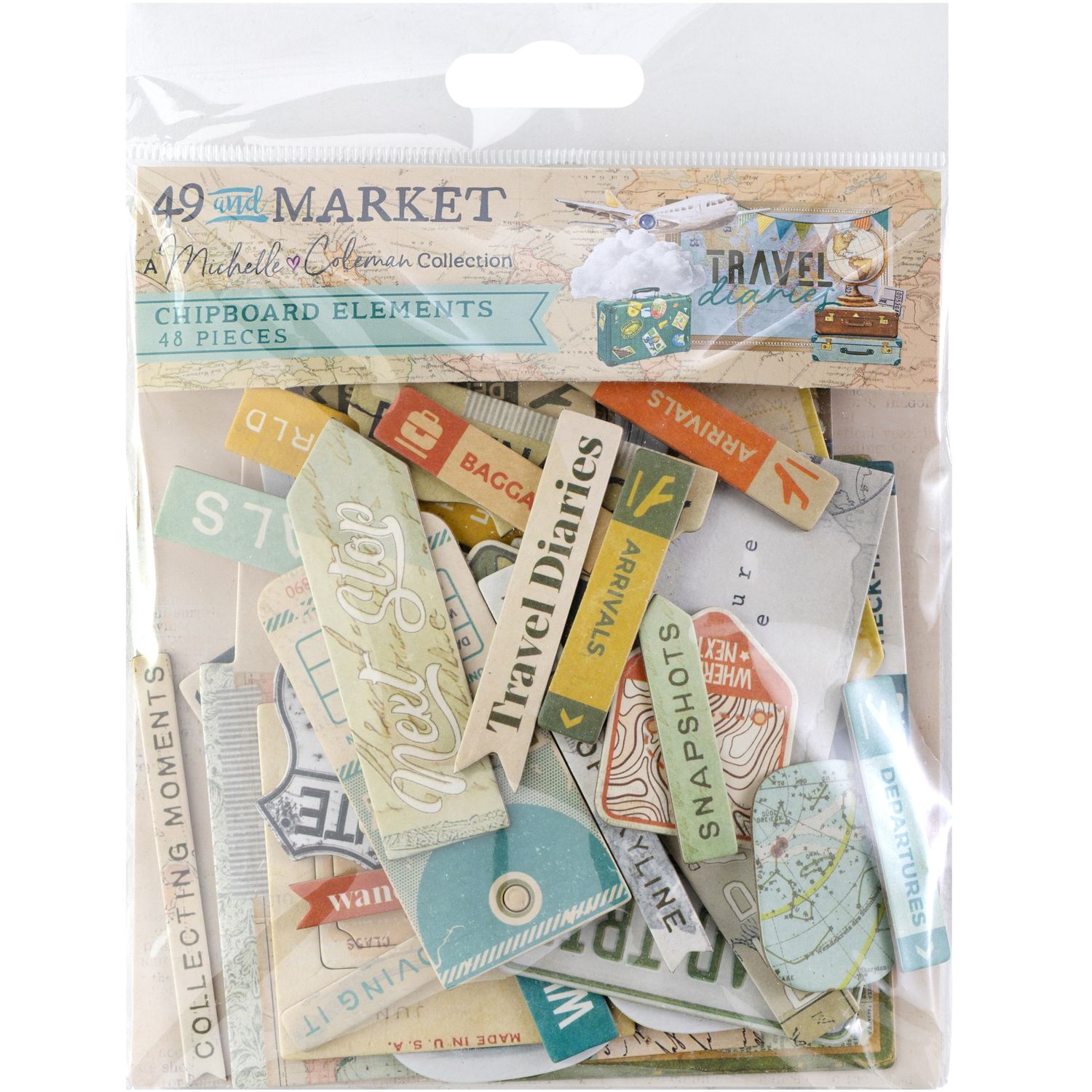 Travel Diaries Chipboard