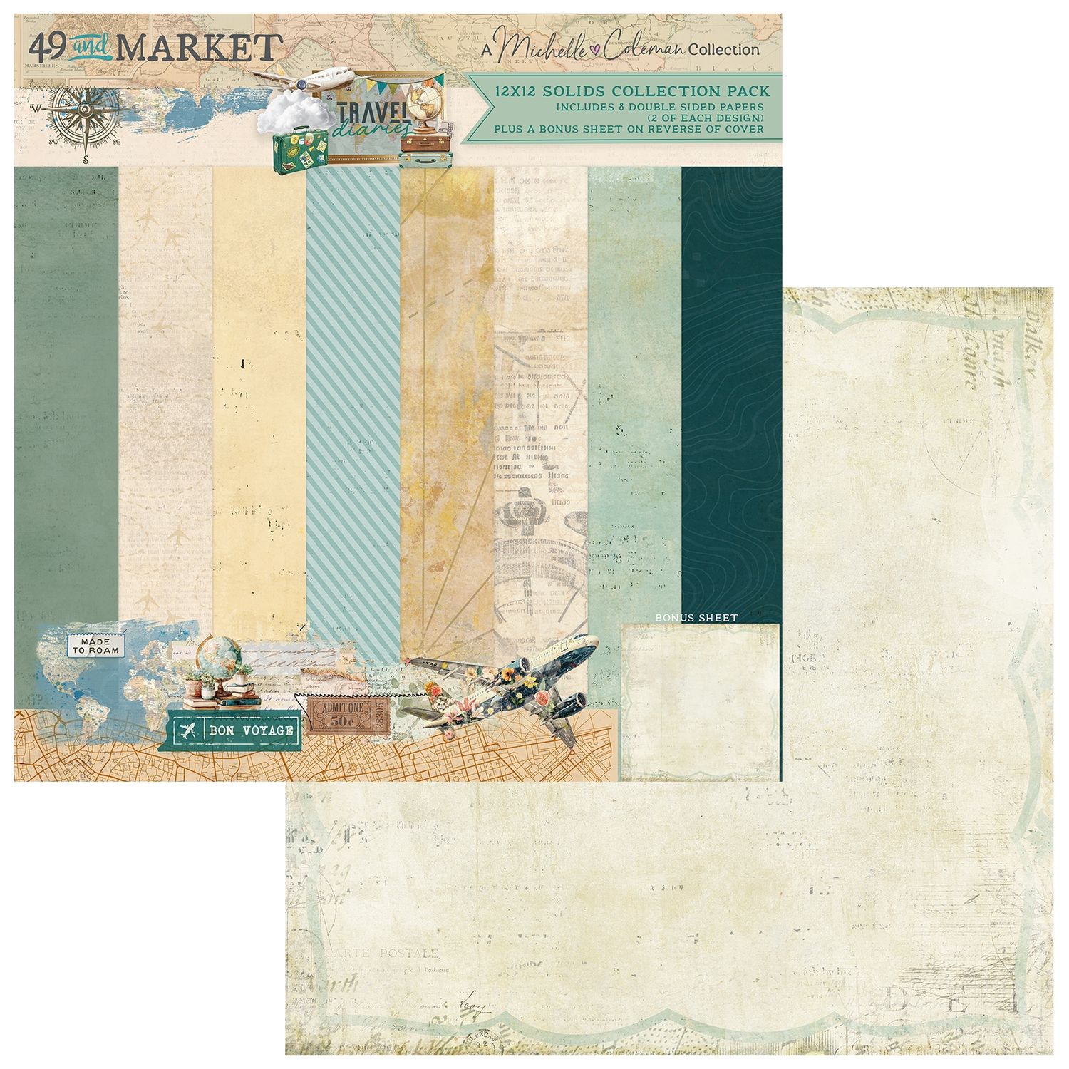 Travel Diaries Solids 12x12