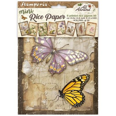 Printed Mini Rice Paper A6 All Around 