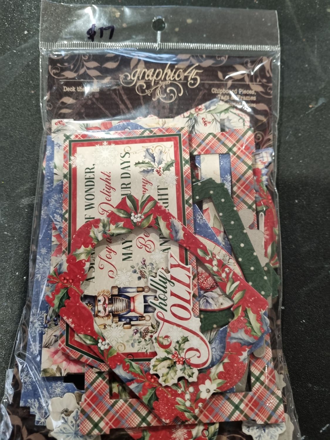 Deck the Halls chipboard pieces