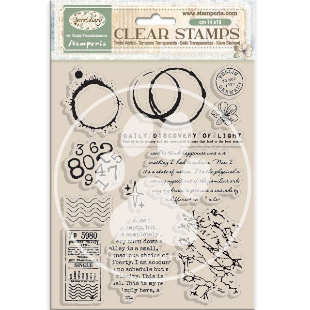 Secret Diary Mixed Media Stamps