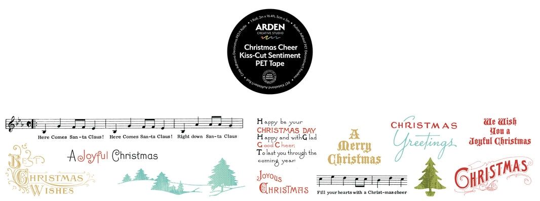 CHRISTMAS CHEER Kiss-Cut Sentiment PET Tape