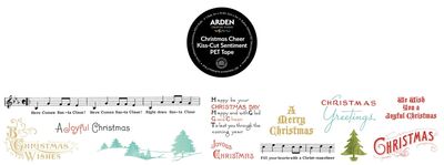 CHRISTMAS CHEER Kiss-Cut Sentiment PET Tape #preorder 