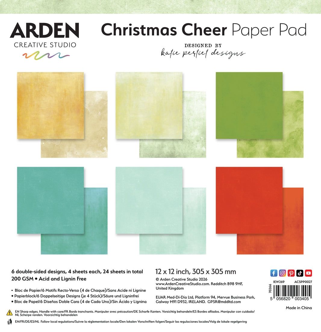 S PRICE CHRISTMAS CHEER Solids Paper Pad 12X12