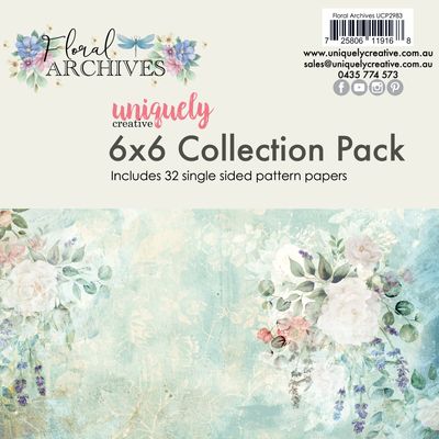 Floral Archives 6x6 Collection pack