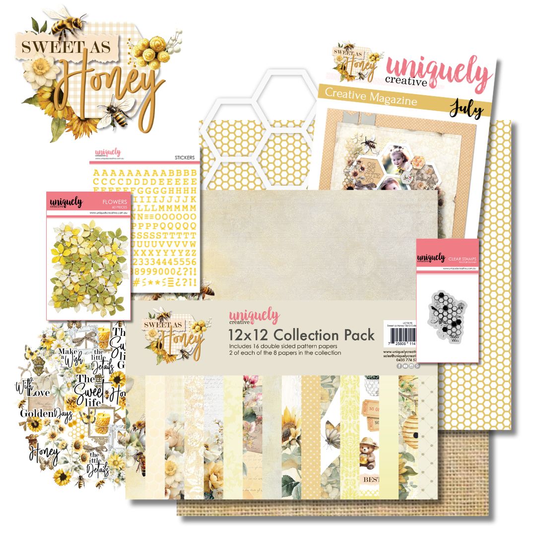 Uniquely creative Sweet as Honey Scrapbooking kit #preorder 