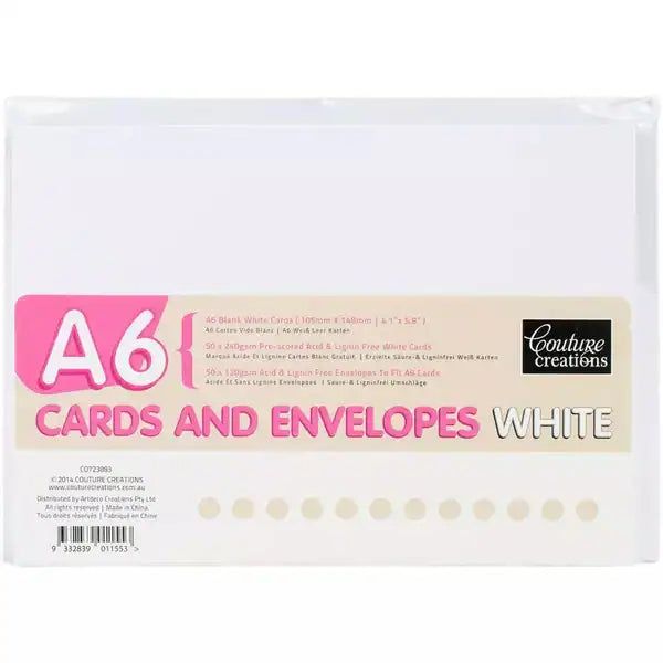 White Cards and Envelopes
