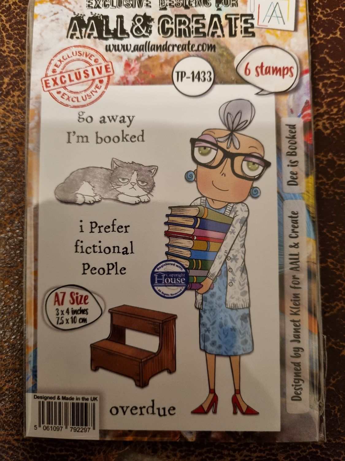 Dee is Booked Stamp