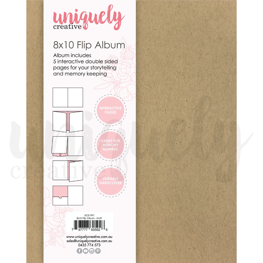 Uniquely Creative 8x10 Flip Album Kraft
