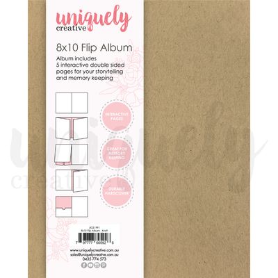Uniquely Creative 8x10 Flip Album Kraft