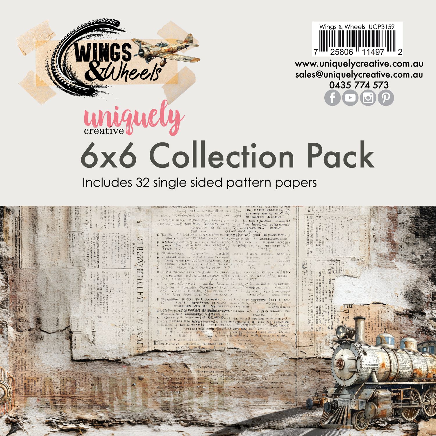Wings and Wheels 6x6 pad