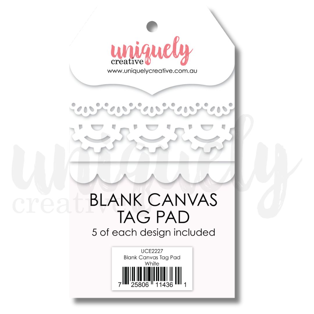 Blank Canvas Tag Pad White