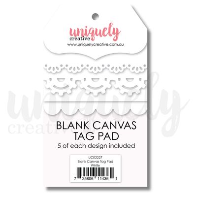 Blank Canvas Tag Pad White