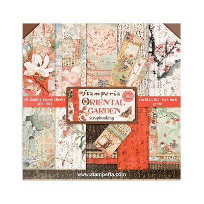 Stamperia Oriental Garden 8x8 pad