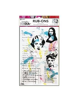 Dina Wakley Rub-ons On their Mind
