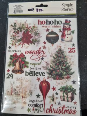 Simple Stories Christmas Rubons