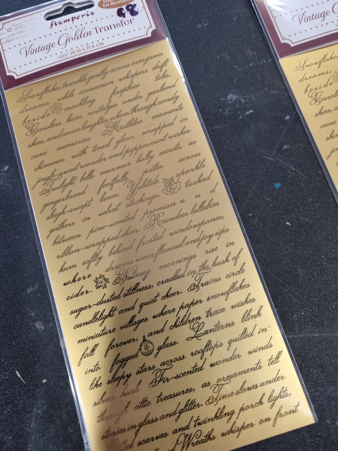 Vintage Golden Transfer