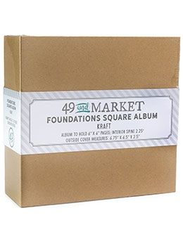 49 and Market Square Album 6x6 Kraft
