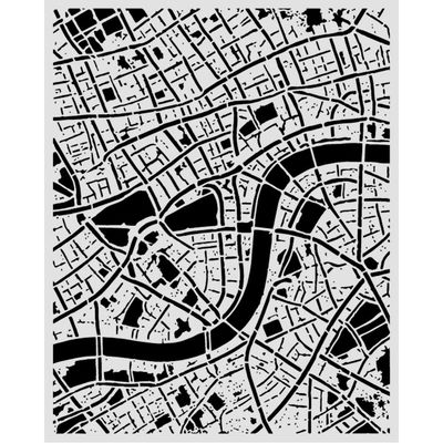 Our Way Street Map Stencil