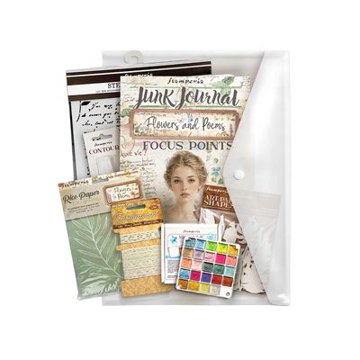 Art Journaling Selection LARGE - Flowers and Poems