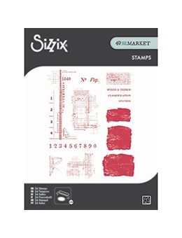 Sizzix 49 and Market stamp set Wings and Things
